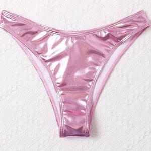 Metallic Shein Pink Bikini Bottoms